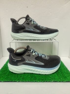 Altra Shoes Womens 9 Black Gray Blue Torin 7 Cushion Road Running Sneakers